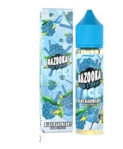 E-Liquido Blue Raspberry Ice (FreeBase) - Bazooka / Sour Straws; ciadovape.com