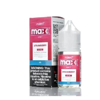 E-Liquido NKD Max Strawberry Ice (Nic Salt) - Naked 100; ciadovape.com